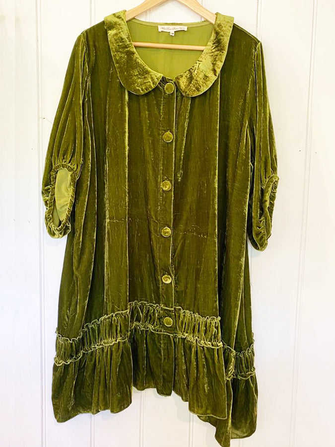 Velvet Florentine Coat-dress.