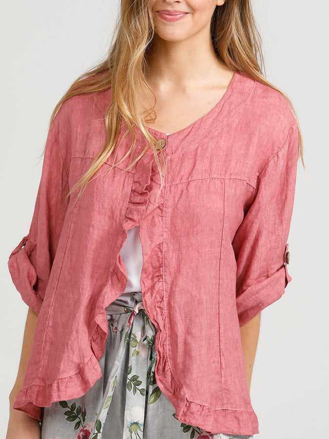 Pure Linen Fifi Jacket - Short Linen Jacket