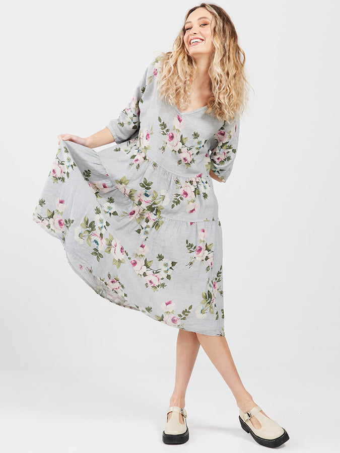 FLORAL Stella Linen Dress