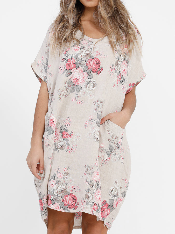 POSIE DRESS - Linen Dress Top