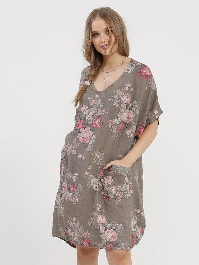 POSIE DRESS - Linen Dress Top