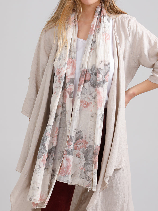 Floral Cotton Scarf