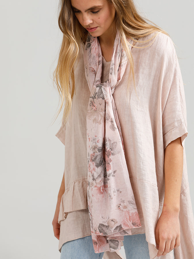 Floral Cotton Scarf