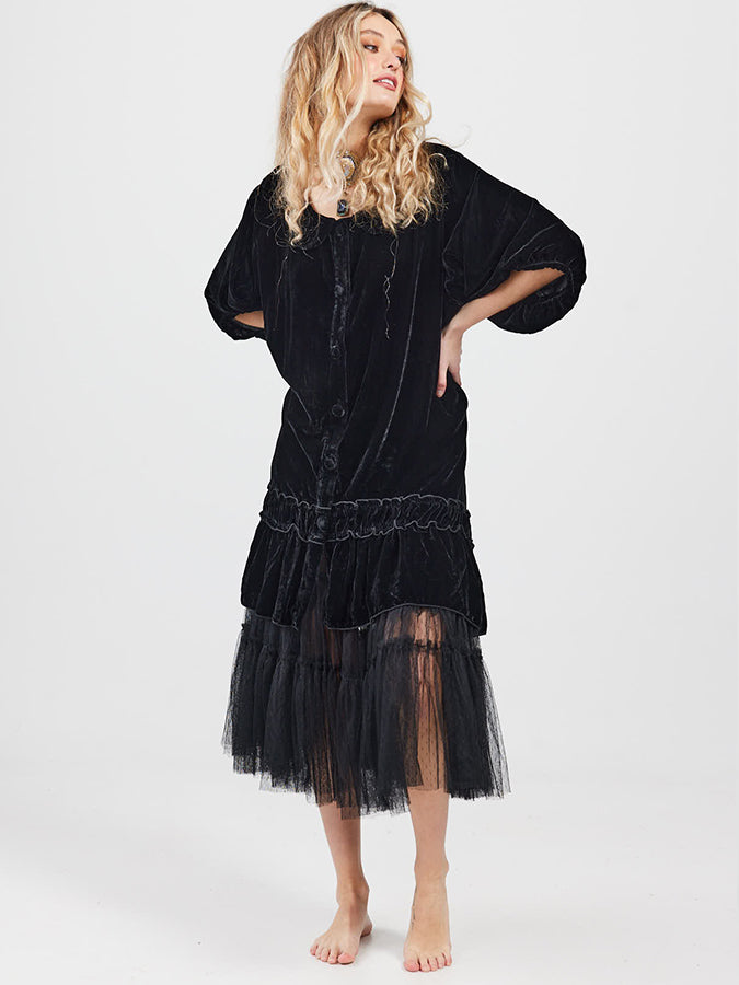 Velvet Florentine Coat-dress.
