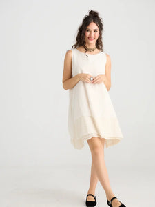 Arabesque Dress. Cream