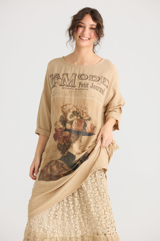 Miss Darjeeling Long Cotton Tshirt Dress