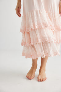 Evangeline slip. Pale pink