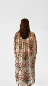 Annabelle Cotton Shirt Dress - Vase Of Flowers
