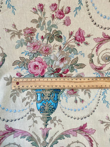 Poetry of Flowers fabric collection. Antique Vase of Flowers