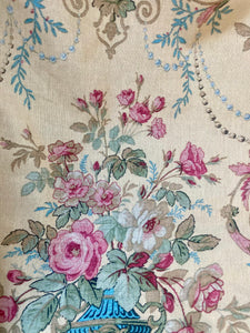 Poetry of Flowers fabric collection. Antique Vase of Flowers