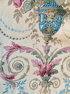 Poetry of Flowers fabric collection. Antique Vase of Flowers