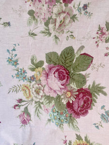 Poetry Of Flowers fabric collection. Pink Tearose Bouquet
