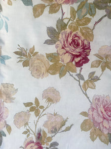 Poetry of Flowers Fabric Collection. French Blue Trellis Rose