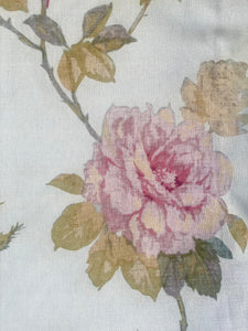 Poetry of Flowers Fabric Collection. French Blue Trellis Rose