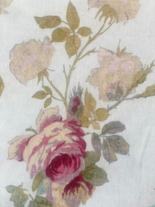 Poetry of Flowers Fabric Collection. French Blue Trellis Rose