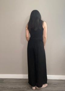 Lucille Linen Pants - Black