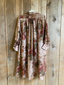 Annabelle Cotton Shirt Dress - Antique Rose