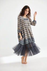 Isla Dress.  Grey