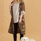 Abigail Floral Coatdress - Linen button up coat