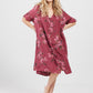 Abigail Floral Coatdress - Linen button up coat