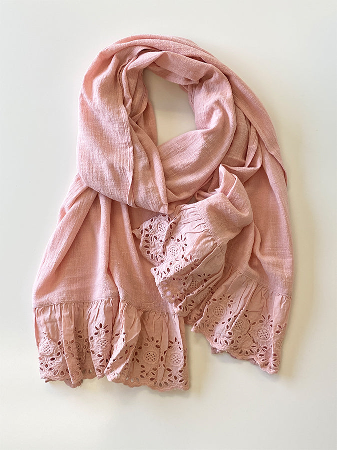 WREN Cotton and Lace Scarf