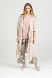 Sabine linen duster. Natural