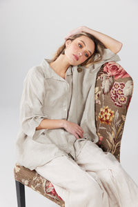 Teddy Linen shirt. Natural