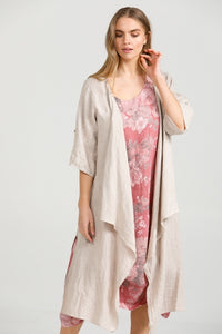 Sabine linen duster. Natural