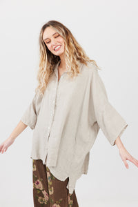 Teddy Linen shirt. Natural