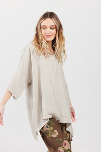 Teddy Linen shirt. Natural