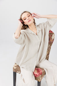 Teddy Linen shirt. Natural