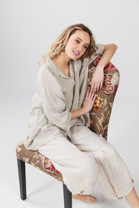 Teddy Linen shirt. Natural