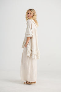 Lucille Linen Pants - Cream