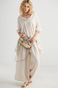 Lucille Linen Pants - Olive Green
