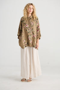 Lucille Linen Pants - Cream