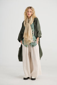 Lucille Linen Pants - Cream
