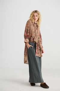 Lucille Linen Pants - Charcoal