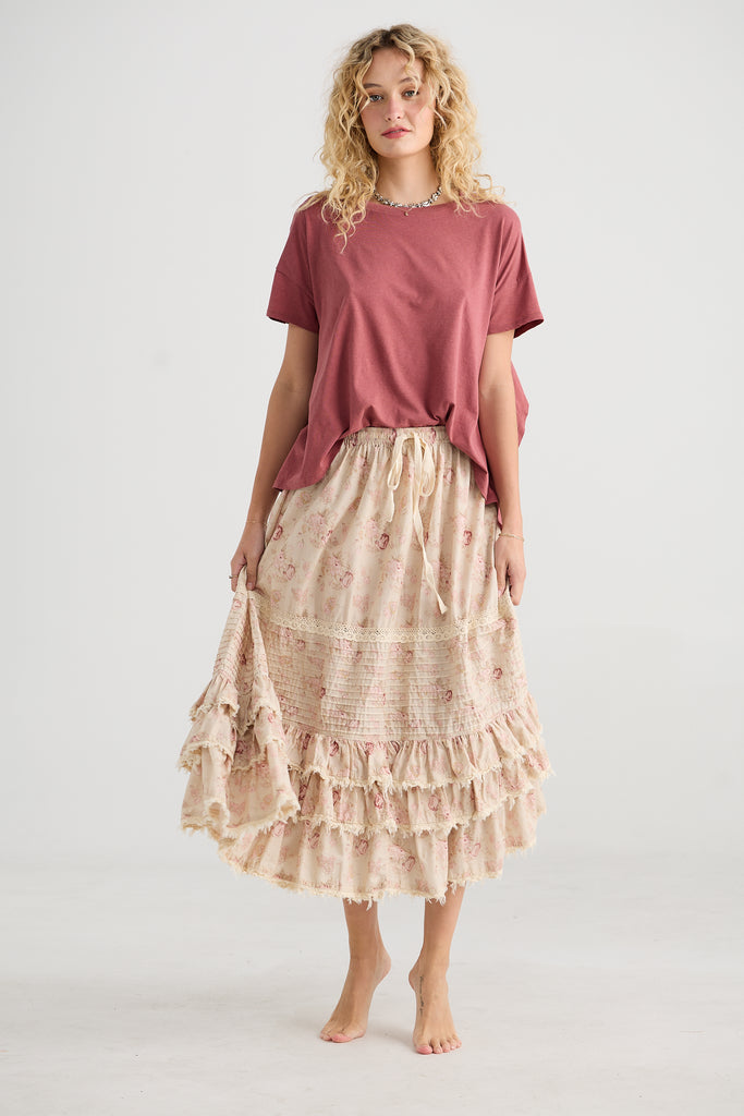Floral skirt rose sale