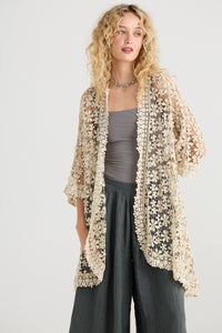 Cordelia Lace Jacket STONE CREAM