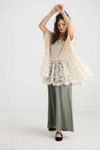 Lucille Linen Pants - Olive Green