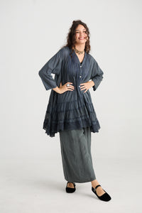 Lucille Linen Pants - Charcoal