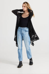 Poet Cardigan. Ebony