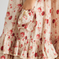 Cymbeline Ruffled Dress - Dark Rose