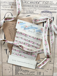 Vintage floral ribbon - Pink Floral