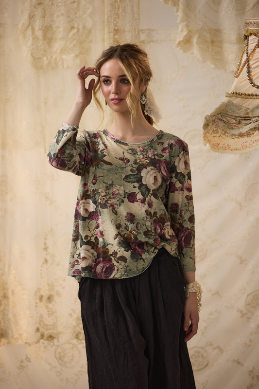 Talk To Me In Flowers: Bloomsbury Soft Cotton Floral Tshirt.