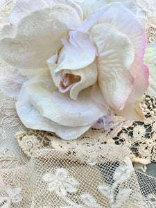 Velvet Organza Rose Cream