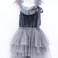 Clara Ballerina Dress. Dusty Pink & Vintage Blue