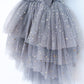Clara Ballerina Dress. Dusty Pink & Vintage Blue