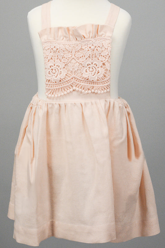 Apron Dress - Linen & Lace