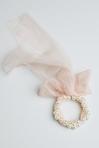 Pearl and Tulle Children's Bracelet - PINK